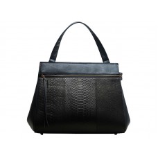 Celine Edge în piele originală neagră cu crocodil