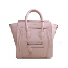 Celine Bagaj Mini Tote din piele de vițel roz