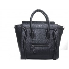 Celine Bagaj Mini Tote din piele naturală neagră