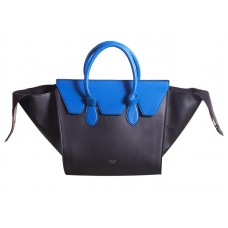 Geantă Celine Tie din piele originală neagră cu albastru