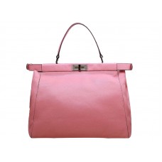 Geantă Fendi Peekaboo din piele de vițel roz