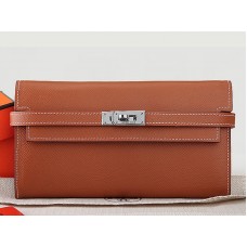 Portofel lung Hermes Epsom Original Calfskin Kelly Camel