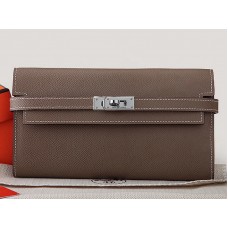 Portofel lung Hermes Epsom Original Calfskin Kelly Khaki