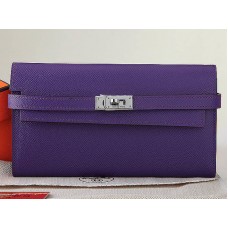 Portofel lung Hermes Epsom Original Calfskin Kelly mov