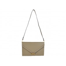 Geantă Hermes Pilot Envelope Clutch gri cu accesorii aurii
