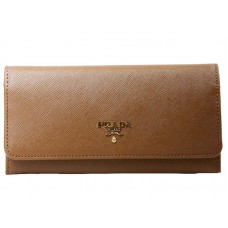 Portofel Prada Saffiano din piele maro