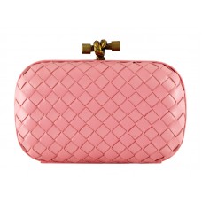 Bottega Veneta Absinthe Intrecciato Ayers Knot Roz Deschis