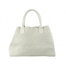 Bottega Veneta Barcelona Cabat Cu Cusături Bej