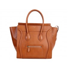 Celine Bagaj Mediu Tote din Piele de Vițel Camel