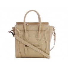 Celine Bagaj Mini Tote din piele de vițel bej