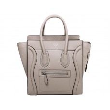Celine Bagaj Mic Tote din Piele de Vițel Kaki Deschis