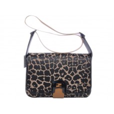 Geantă de umăr Fendi Chameleon Leopard