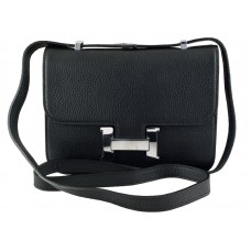 Geantă de umăr Hermes Constance 23 Togo din piele neagră