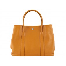 Geantă tote din piele Hermes Garden Party Togo portocalie