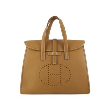 Geantă Hermes 08c Flap, maro