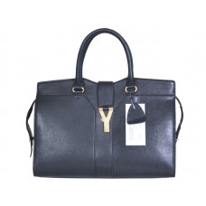 Yves Saint Laurent Geantă mare din piele Cabas Chyc neagră
