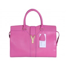 Yves Saint Laurent Geantă mare din piele Cabas Chyc roz