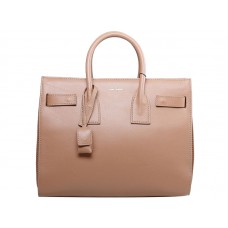 Tote Yves Saint Laurent Sac Du Jour din piele originală caise