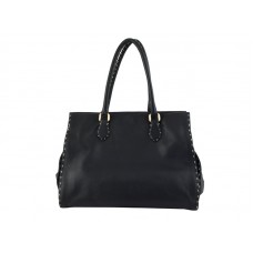 Geantă Fendi Saddle Soft Leather Firenze mare neagră