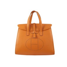 Geantă Hermes 08c Flap Portocalie