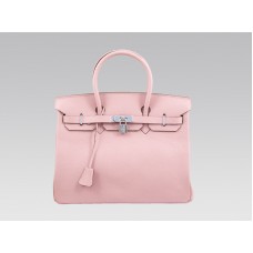 Geantă Hermes Birkin 35cm Togo Clemence roz deschis