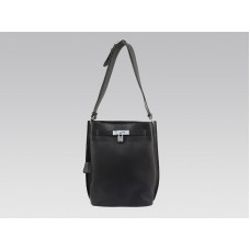 Geantă Hermes So Kelly 22cm Clemence Neagră