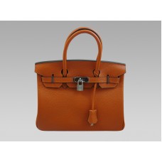 Geantă Hermes Birkin 30 Togo din piele portocalie