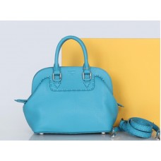 Geanta Fendi Original din Piele Mini Selleria Adele Satchel Blue