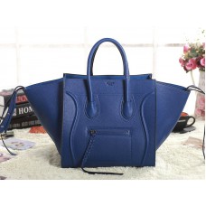 Geantă Celine Luggage Phantom Square Tote Bag Togo Leather Royal Blue