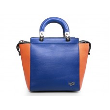 Geantă tote convertibilă Givenchy din piele HDG albastră și portocalie