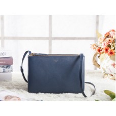 Geantă Celine Mini Trio Crossbody Messenger Albastru Închis