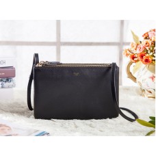 Geantă Celine Mini Trio Crossbody Messenger Negru Deschis