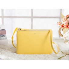 Geantă Celine Mini Trio Crossbody Messenger Galbenă