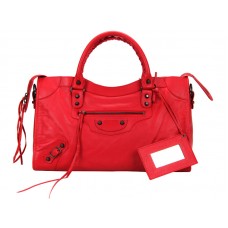 Geantă Balenciaga Medium Classic City Roșie