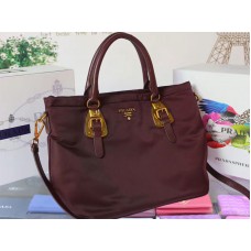 Geantă de transport Prada Tessuto Nylon Soft Calf Leather Beige