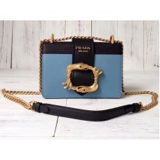 Geantă Prada Cahier Albastră