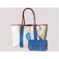 Geanta Goyard Anjou Reversibilă Canvas Mm Albastru H-gotogg3456s1
