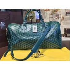 Goyard Goyardine Croisiere 45 verde cu ornamente din piele verde 2309-3