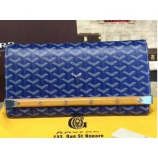 Ambreiaj Goyard Chevron Monte Carlo Bois Albastru