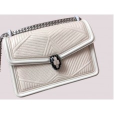 Geantă de umăr Bvlgari Serpenti Forever Albă