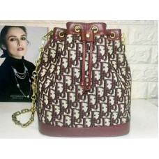 Dior Diorissimo Geantă mare cu șiret, vișinie