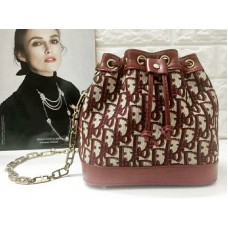 Geantă Dior Diorissimo cu șnur, vișinie