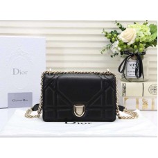 Geantă mică Dior Diorama din piele de miel neagră d0526