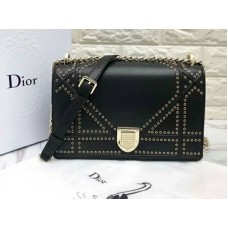 Geantă Dior Diorama din piele de vițel neagră d0422-1