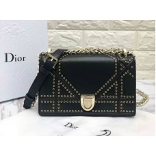 Geantă mică Dior Diorama din piele de vițel neagră d0421-1