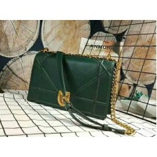 Geantă Dior Diorama din piele de vițel, aurie învechită, verde d17712