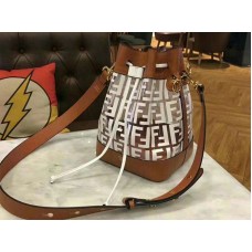 Geantă Fendi Mon Tresor Transparentă din Piele Albă f0812