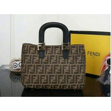 Geantă Fendi Ff din material textil cu accesorii aurii ff06