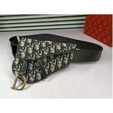 Geantă Dior Oblique Saddle albastră