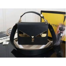 Geantă Fendi Kan I din piele neagră, neagră, f5533